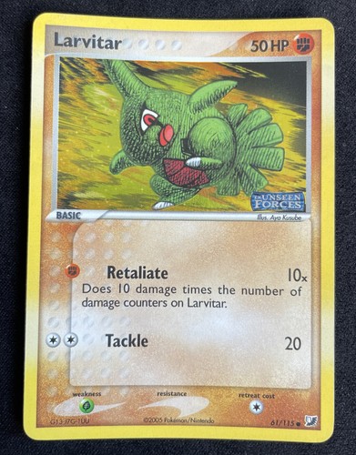 Pokémon tcg larvitar - larvitar, 61/115