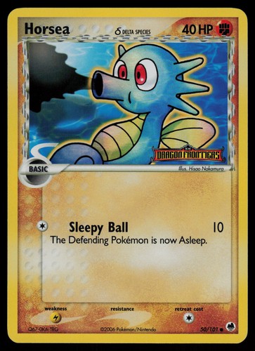 Horsea 101 pokemon card - horsea,