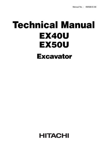 Hitachi ex40u ex50u - ex50u, escavatore