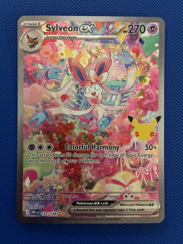 Sylveon 153 128 30th - sylveon, ex