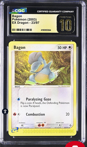 Cgc pristine bagon 97 - 10,