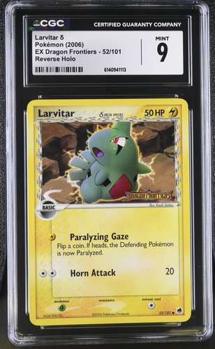 Cgc mint larvitar 101 ex - 9,