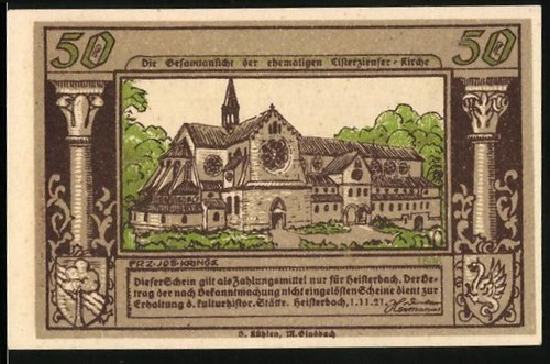 Notgeld heisterbach - notgeld, /