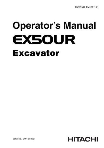 Manuale operatori escavatore - manuale,